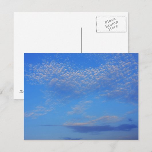 青空の背景。 ポストカード (正面/裏面)