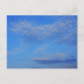 青空の背景。 ポストカード (正面)
