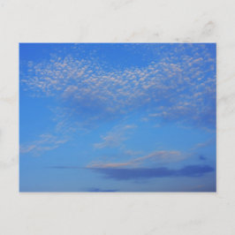 青空の背景。 ポストカード