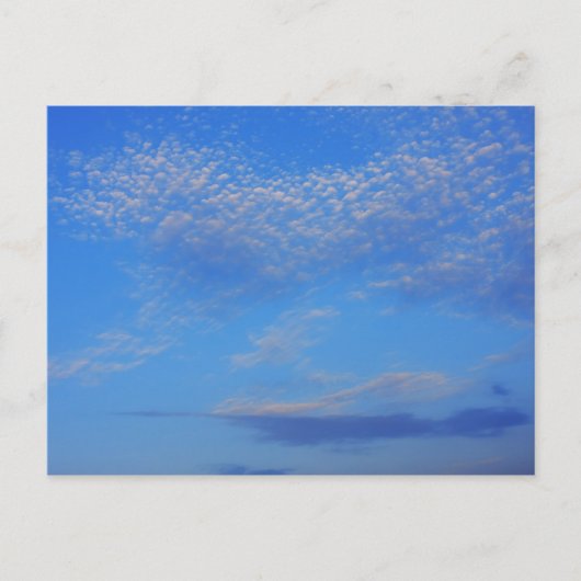 青空の背景。 ポストカード (正面)