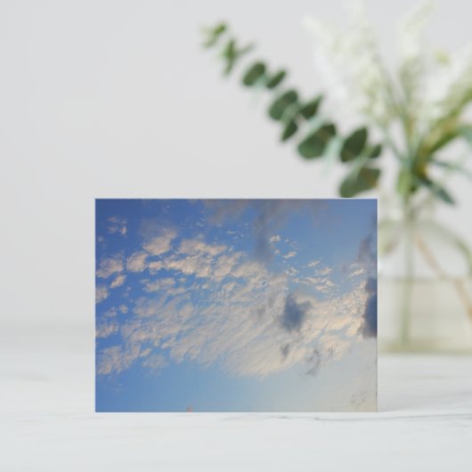 青空の背景。 ポストカード (スタンド正面)