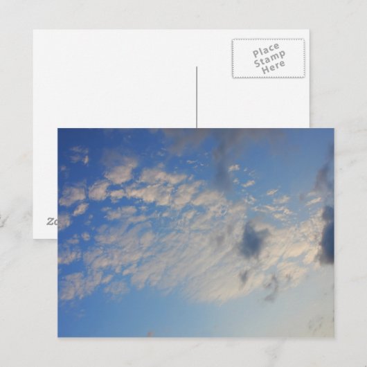 青空の背景。 ポストカード (正面/裏面)