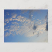 青空の背景。 ポストカード (正面)