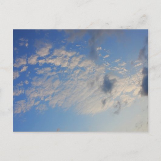 青空の背景。 ポストカード (正面)