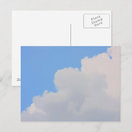 青空の背景。 ポストカード (正面/裏面)