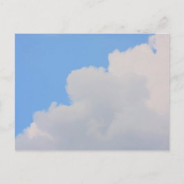 青空の背景。 ポストカード