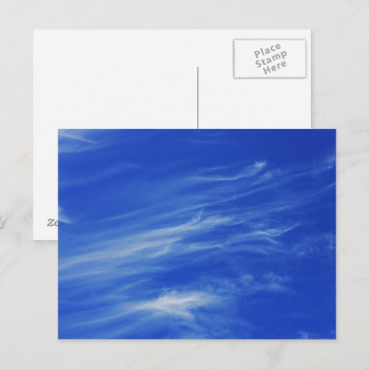 青空の背景。 ポストカード (正面/裏面)
