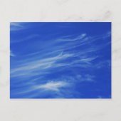 青空の背景。 ポストカード (正面)