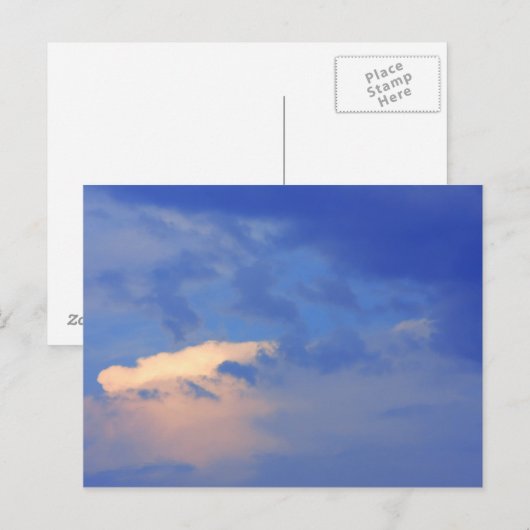 青空の背景。 ポストカード (正面/裏面)