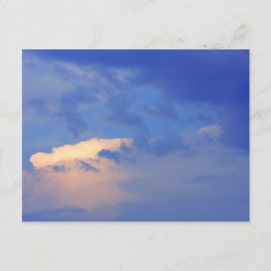 青空の背景。 ポストカード (正面)