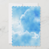 青空の誕生日パーティー招待状 招待状 (裏面)