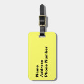 青空の赤い納屋に名前を追加 ラゲッジタグ (正面縦)