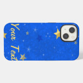 青空の金色の星 iPhoneケース (裏面横)