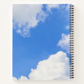 青空の雲ぬりえノート ノートブック (裏面)