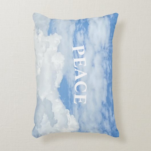 青空の雲の写真アクセント枕 アクセントクッション (正面(垂直))