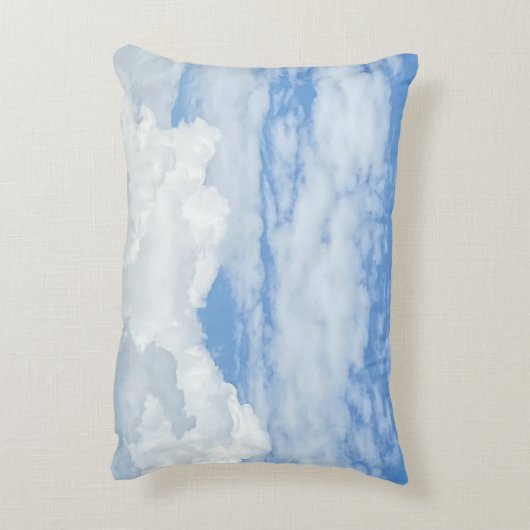青空の雲の写真アクセント枕 アクセントクッション (裏面(縦))