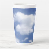 青空の雲 カフェラテマグ (正面)