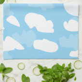 青空の雲 キッチンタオル (折り畳み)