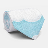 青空の雲-タイ ネクタイ (ロール)