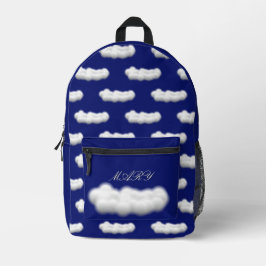 青空の雲 プリントバックパック