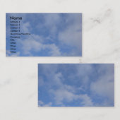 青空の雲 名刺 (正面/裏面)