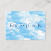 青空の雲 名刺 (正面)