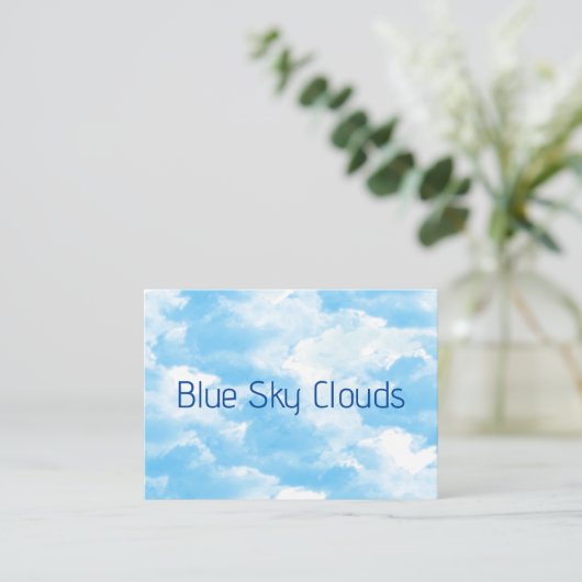 青空の雲 名刺 (スタンド正面)