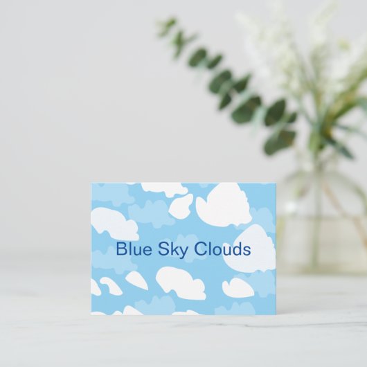 青空の雲 名刺 (スタンド正面)