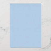 青空の風景画のウェディングサンクスカード 箔招待状 (裏面)