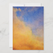 青空の黄金雲 | 21歳の誕生日 招待状 (裏面)