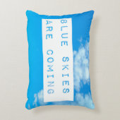 青空は青い枕を来ています アクセントクッション (正面(垂直))