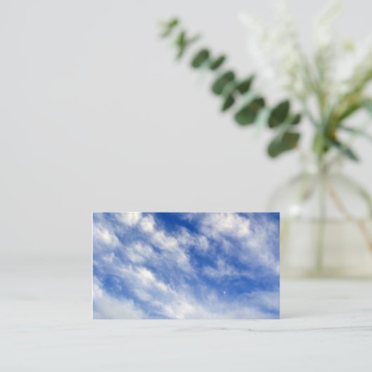 青空ふわふわ雲 名刺 (スタンド正面)