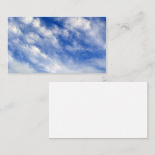 青空ふわふわ雲 名刺 (正面/裏面)