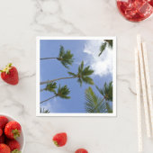 青空クールとヤシの木 スタンダードカクテルナプキン (インサイチュ)