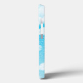 青空グラデーション(白パーソナライズされた) Case-Mate iPhoneケース (裏面 / 左)