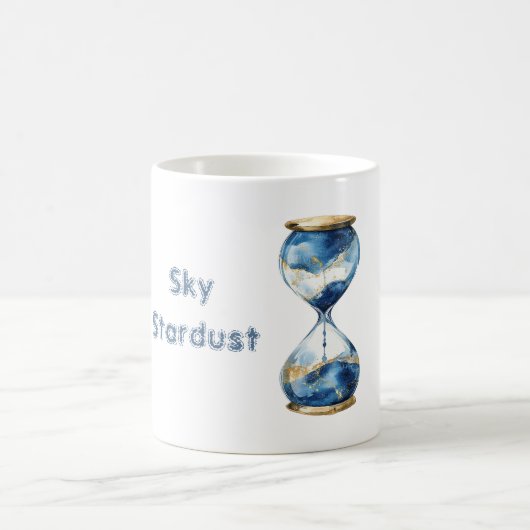 青空スターダスト時計 コーヒーマグカップ (中央)