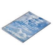 青空パーソナライズされたの感謝ジャーナル ノートブック (左側)