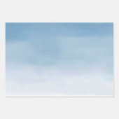 青空ベージュ砂水グラデーション色 ラッピングペーパーシート (正面2)