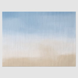 青空ベージュ砂水グラデーション色 薄葉紙