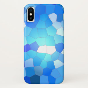 青空モザイクパターン iPhone X ケース