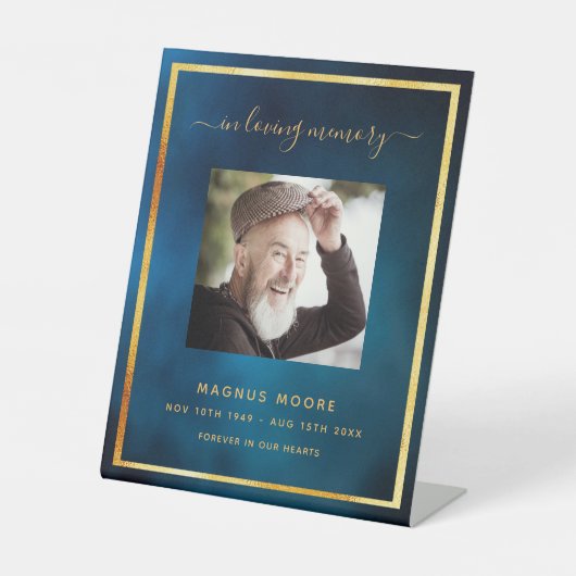 青空写真追悼式 台座サイン (正面)