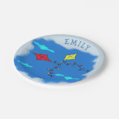 青空名の凧 ペーパープレート (アングル)