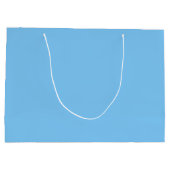 青空無地の色 ラージペーパーバッグ (裏面)