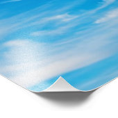 青空白雲天雲背景 フォトプリント            (角)