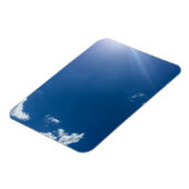 青空白雲背景曇り空 マグネット (左側)