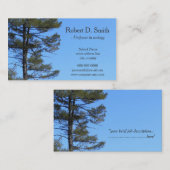 青空科学プロファイルカードの常緑樹 名刺 (正面/裏面)