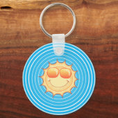 青空笑顔の太陽 キーホルダー (正面)