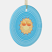 青空笑顔の太陽 セラミックオーナメント (右)