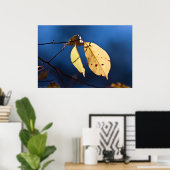 青空葉のポスターの黄色 ポスター (ホームオフィス)