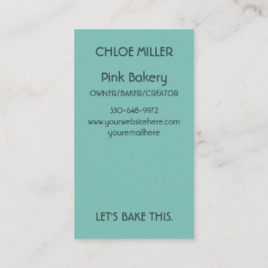 青空蝶名刺 名刺 (裏面)